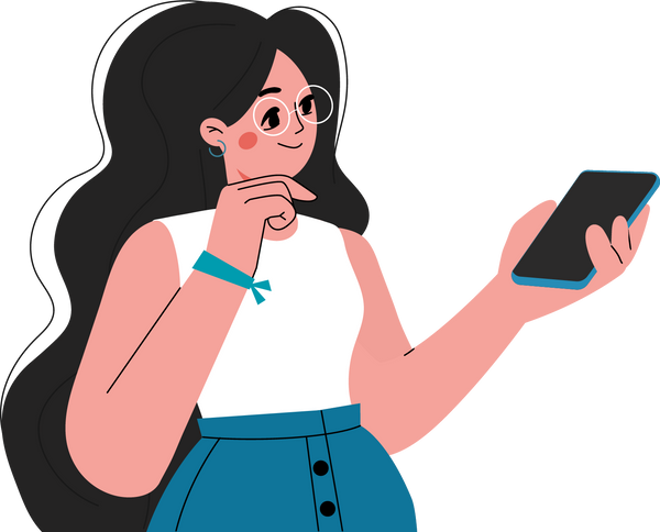 Girl with  cell phone